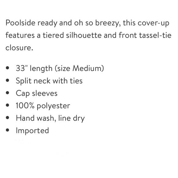 NWT Robin Piccone White Swim Coverup - Picture 15 of 15